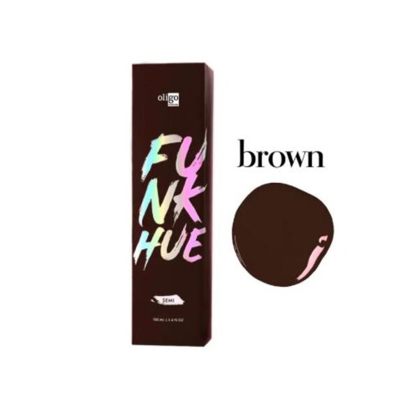 Brown - Oligo Funk Hue Semi Permanant Hair Color - Picture 1 of 1